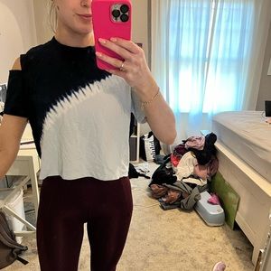 Lululemon cropped (got it hemmed in store) all yours with shoulder cut outs